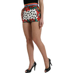 Dolce & Gabbana Multicolor Floral Polka Dot Hot Pants Shorts SKI1992-42