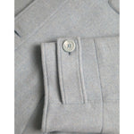 Dolce & Gabbana Light Blue Wool Button Trench Coat Jacket JKT3848-52