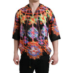 Dolce & Gabbana Multicolor Luminarie Print Cotton T-shirt TSH84707-40