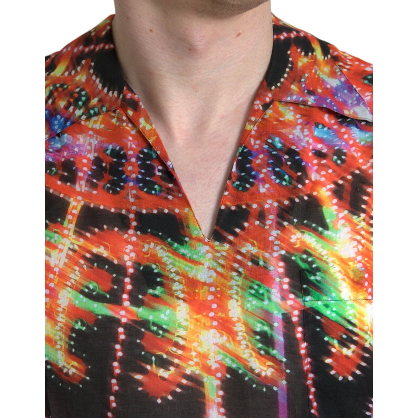 Dolce & Gabbana Multicolor Luminarie Print Cotton T-shirt TSH84707-40