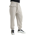 Dolce & Gabbana Off White Viscose Cargo Jogger Sweatpants Pants PAN75066-48