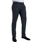 Dolce & Gabbana Blue Wool Men Skinny Dress Pants PAN75307-48