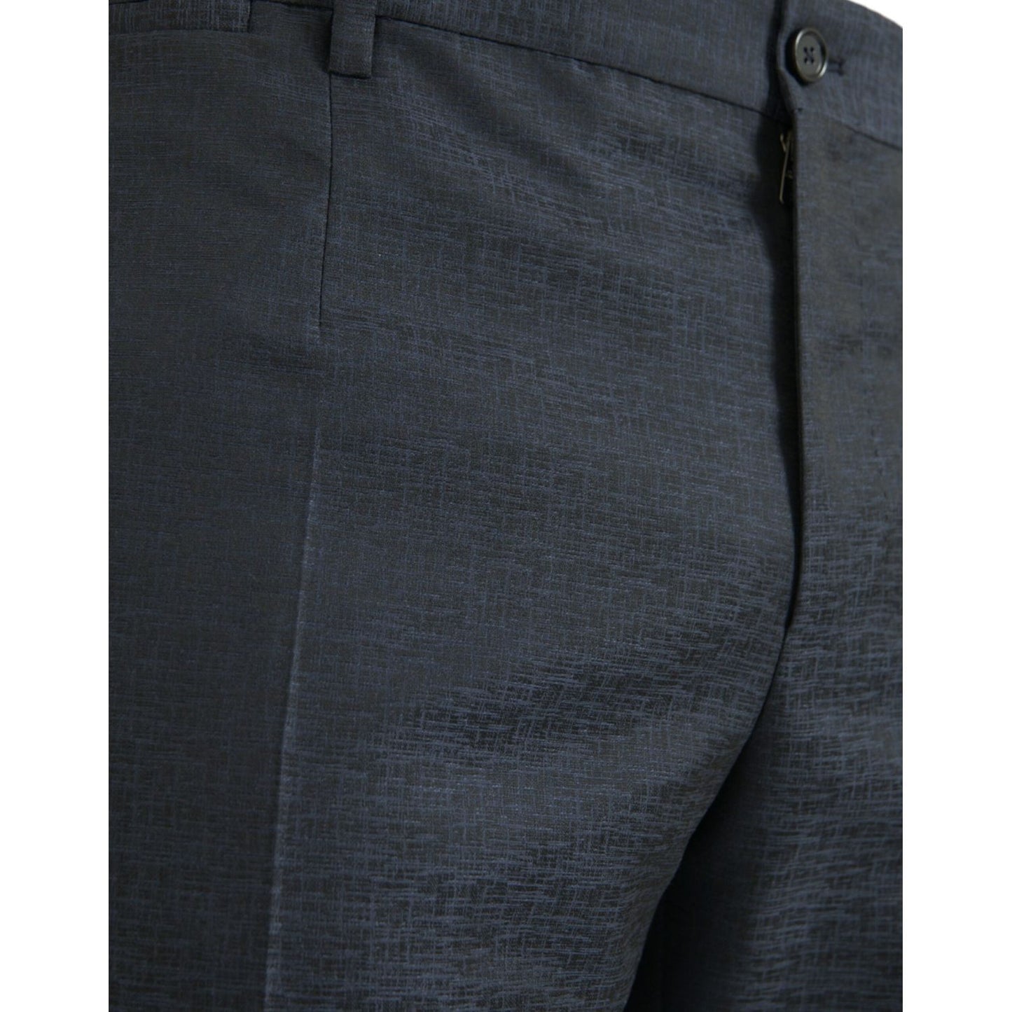 Dolce & Gabbana Blue Wool Men Skinny Dress Pants PAN75308-56