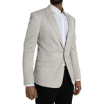 Dolce & Gabbana Beige MARTINI Single Breasted Coat Blazer JKT4015-48
