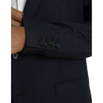 Dolce & Gabbana Dark Blue Wool Single Breasted Coat Blazer JKT4019-54