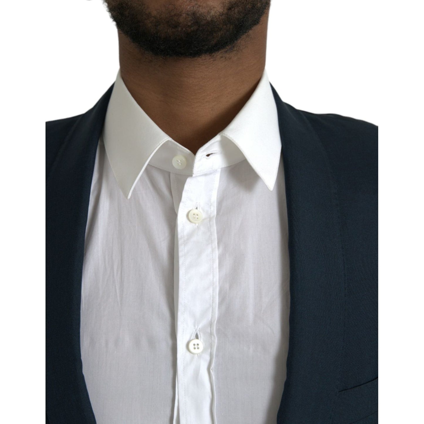 Dolce & Gabbana Blue GOLD Notch Single Breasted Coat Blazer JKT4025-50