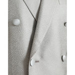 Dolce & Gabbana Off White MARTINI Double Breasted Coat Blazer JKT4043-46