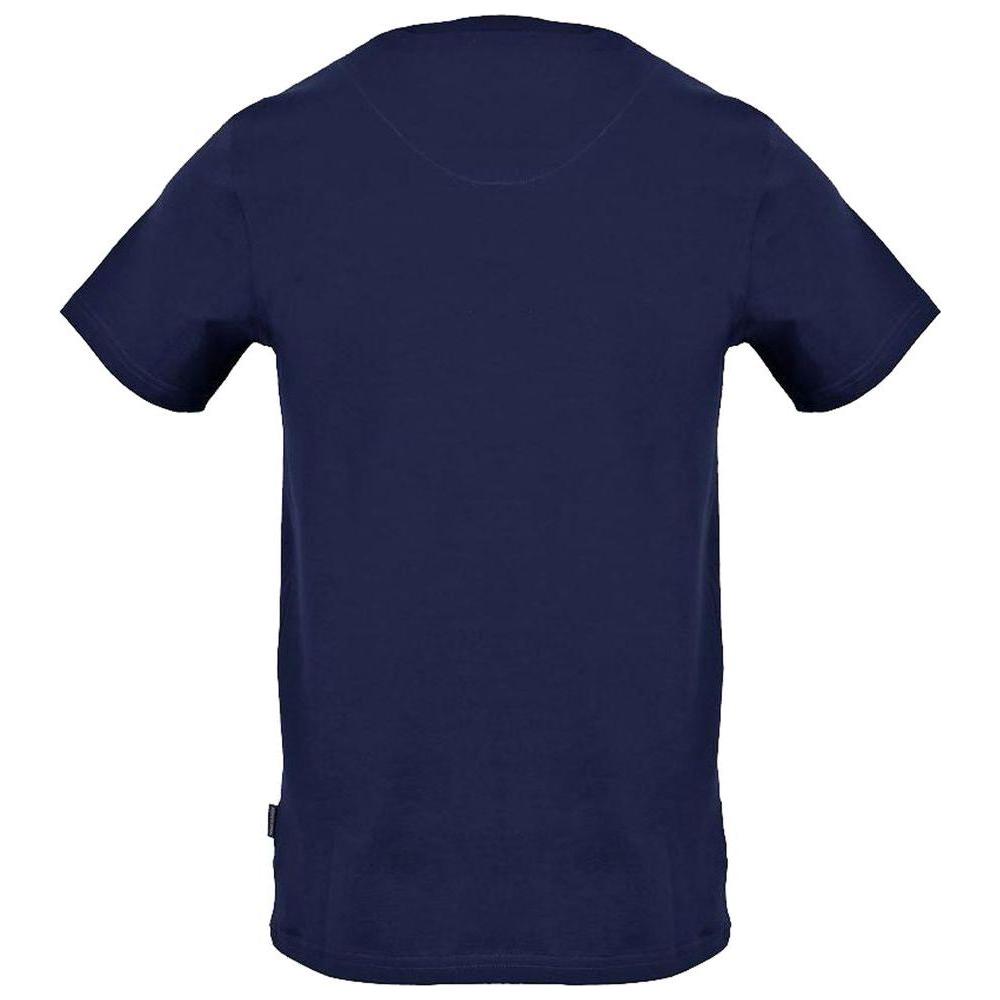 Aquascutum Blue Cotton Men T-Shirt Aquascutum Midnight Blue