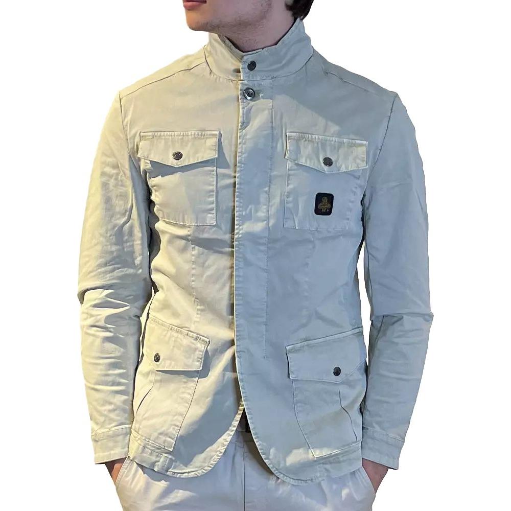 Refrigiwear Sleek Beige Four-Pocket Cotton Jacket