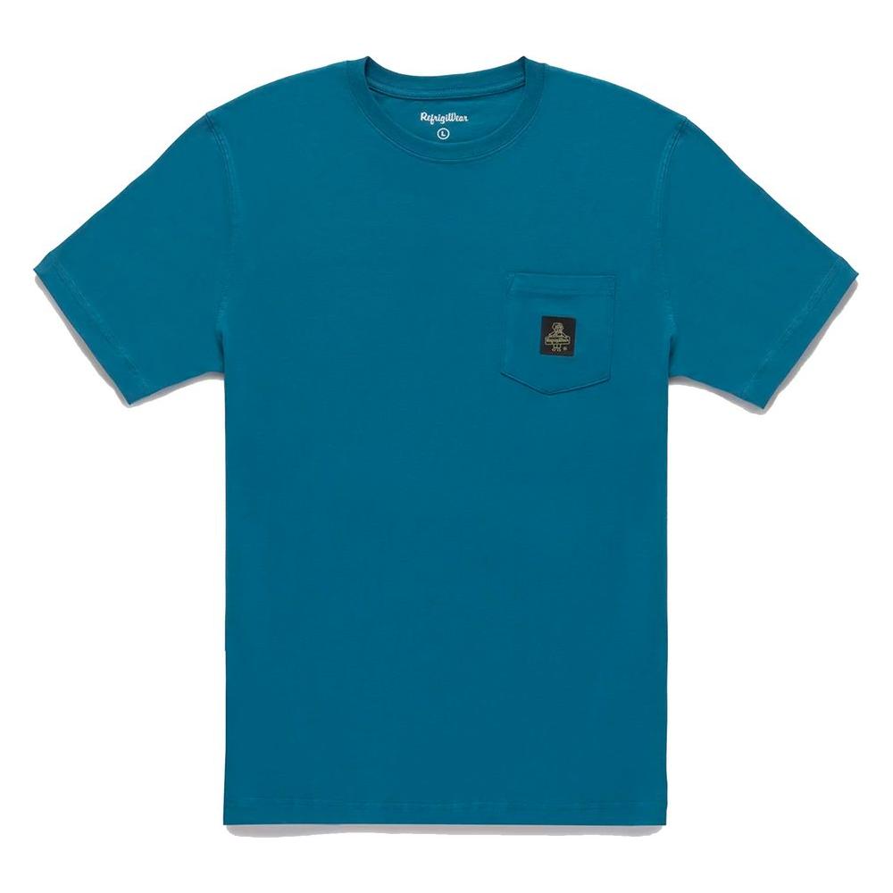 Refrigiwear Light Blue Cotton Men T-Shirt
