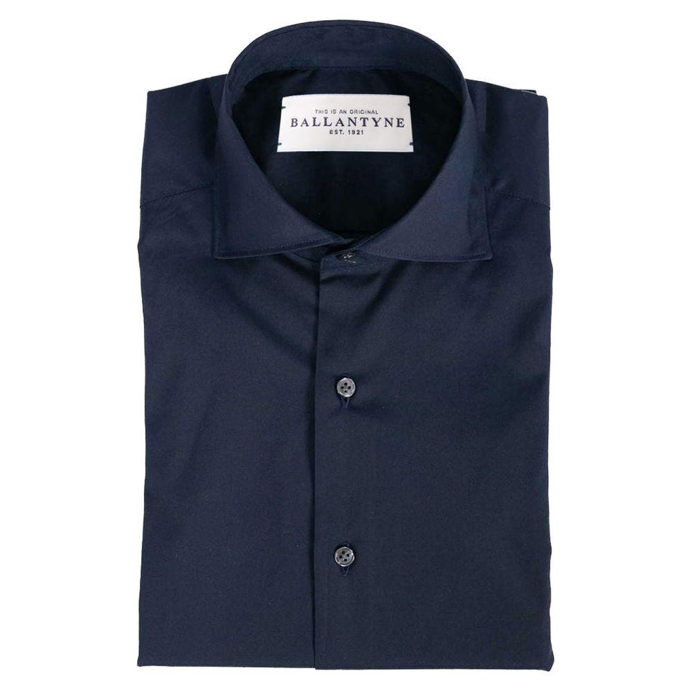 Ballantyne Blue Cotton Men's Shirt BA-12352-IT38 | XS