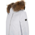 Yes Zee Chic Quilted Nylon Down Jacket with Fur Hood YE-11731-L