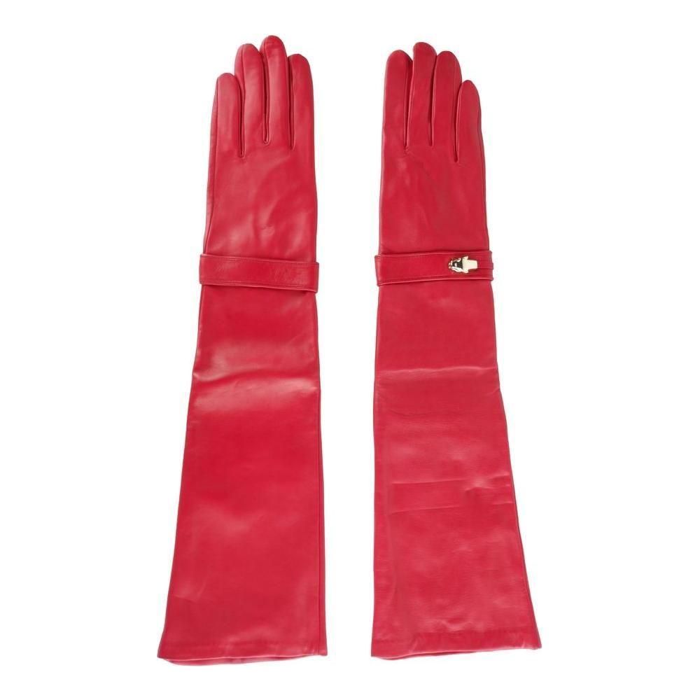 Cavalli Class Red Lambskin Women Glove CA-5120-7|S