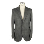 Emilio Romanelli Gray Wool Men Blazer EM-6589-IT48 | M