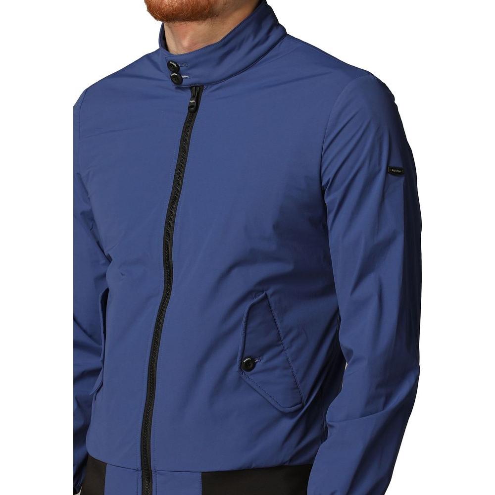 Refrigiwear Elegant Blue Bielastic Bomber Jacket