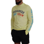 Dsquared² Yellow Colorful Print Long Sleeves Top T-shirt TSH83504-48