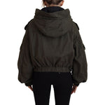 Dsquared² Green Cotton Hooded Cargo Button Jacket JKT3521-38