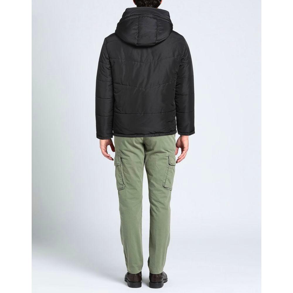 Aquascutum Black Polyamide Men's Jacket MAN COATS & JACKETS