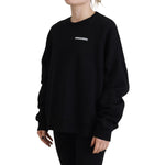 Dsquared² Black Cotton Printed Women Long Sleeve Sweater TSH83441- 38