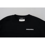 Dsquared² Black Cotton Printed Women Long Sleeve Sweater TSH83441- 38