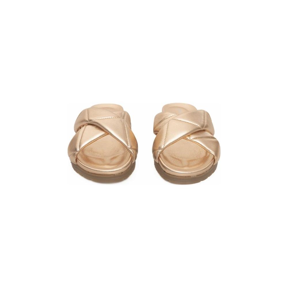 Cerruti 1881 Beige Sheepskin Women Sandal Cerruti 1881 Tan