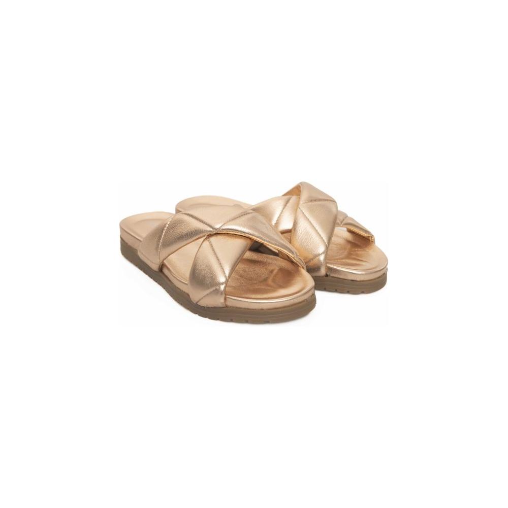Cerruti 1881 Beige Sheepskin Women Sandal Cerruti 1881 Rosy Brown