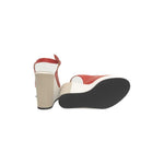 Cerruti 1881 Red Calfskin Women Sandal CE-24526-EU38/US8