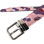 Dolce & Gabbana Multicolor Jacquard Leather Metal Buckle Belt BEL9214-95