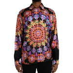 Dolce & Gabbana Multicolor Luminarie Silk Men Casual Shirt TSH86305-38
