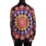 Dolce & Gabbana Multicolor Luminarie Silk Men Casual Shirt TSH86305-38