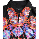 Dolce & Gabbana Multicolor Luminarie Silk Men Casual Shirt TSH86305-38