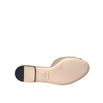 Dolce & Gabbana Beige Logo Pearl Flats Sandals Slides Shoes LA10971-35