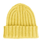 Made in Italy Yellow Cashmere Hats & Cap CA-11813