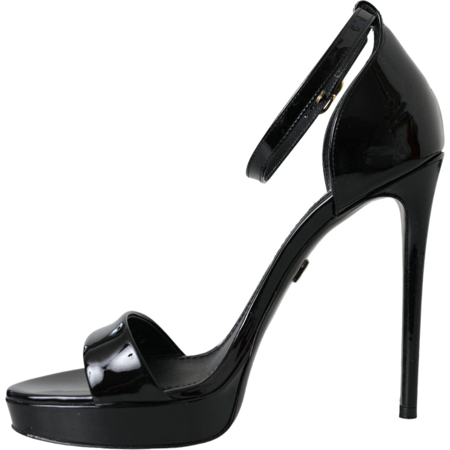 Dolce & Gabbana Black KEIRA Leather Heels Sandals Shoes Dolce & Gabbana Black