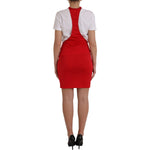Dolce & Gabbana Red Nylon Stretch Bodycon Sheath Mini Dress DR281032-40