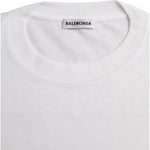 Balenciaga White Cotton Crew Neck Short Sleeves T-shirt TSH84952-L