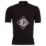 Dolce & Gabbana Brown Logo Collared Short Sleeve Men T-shirt TSH85157-50