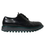 Dolce & Gabbana Black Leather Derby Formal Dress Shoes MV5310-42