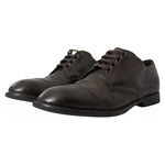 Dolce & Gabbana Green Leather Mens Formal Dress Shoes MV5131-39