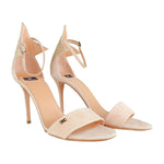 Elisabetta Franchi Studded Star Suede Heeled Sandals Elisabetta Franchi Tan