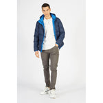 La Martina Blue Nylon Men Jacket LA-7842-M