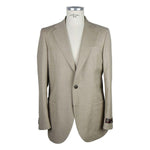 Emilio Romanelli Beige Wool Men's Blazer EM-6590-IT48 | M