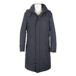 Made in Italy Black Wool Men's Raincoat LO-5077-IT50 | L