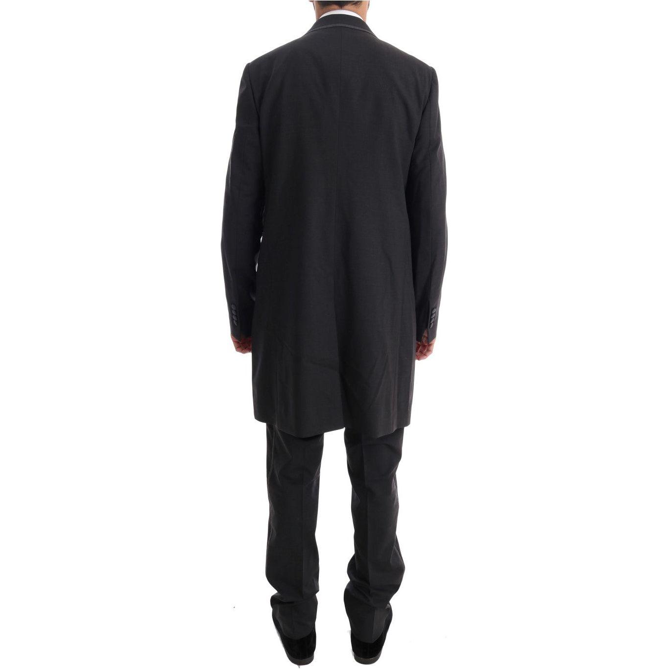 Dolce & Gabbana Gray Wool Stretch 3 Piece Two Button Suit KOS1093-1