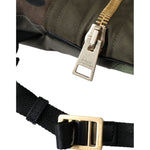 Dolce & Gabbana Military Green Patchwork Rucksack Backpack Bag BAG1481