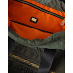 Dolce & Gabbana Military Green Patchwork Rucksack Backpack Bag BAG1481