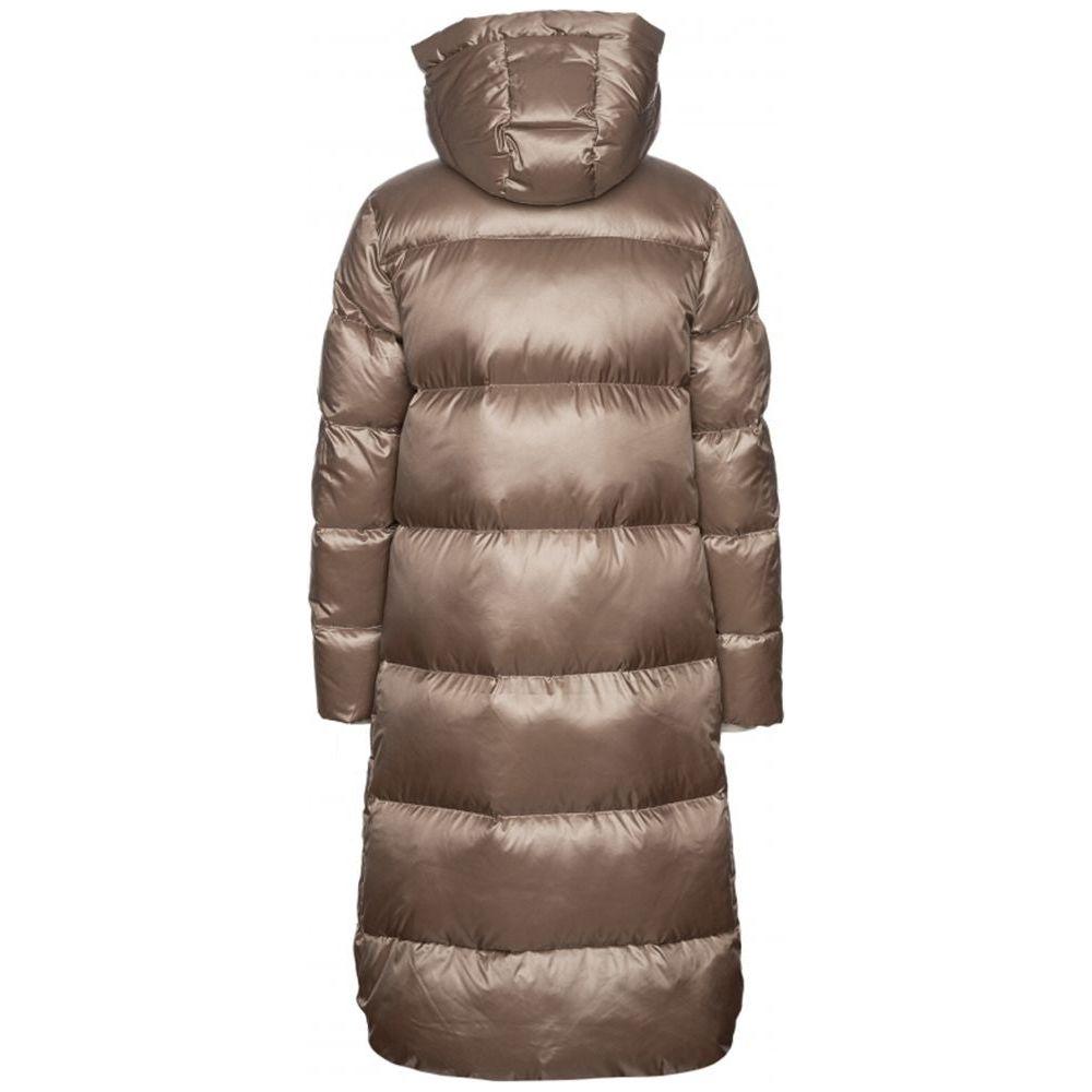 People Of Shibuya Beige Polyester Jackets & Coat PE-13571-IT40|S