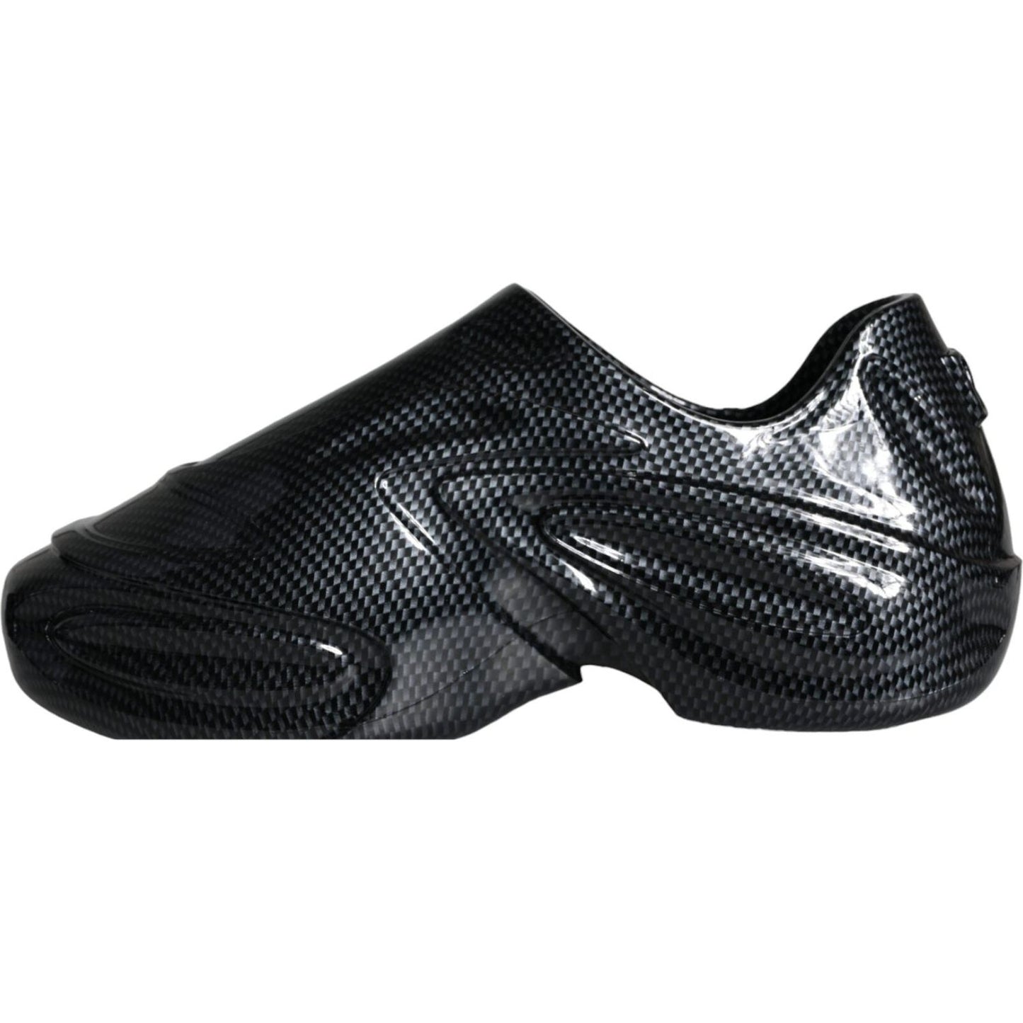 Dolce & Gabbana Black Foiled Rubber Toy Low Top Men Sneakers Shoes MV5827-44