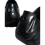 Dolce & Gabbana Black Foiled Rubber Toy Low Top Men Sneakers Shoes MV5827-44