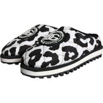 Dolce & Gabbana Black White Quilted Logo Sandals Slides Shoes MV5908-44